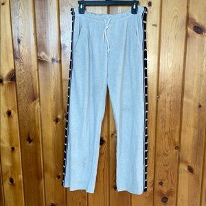 Gray Track Pants with Black Stripe pink Victoria’s Secret boyfriend pants small